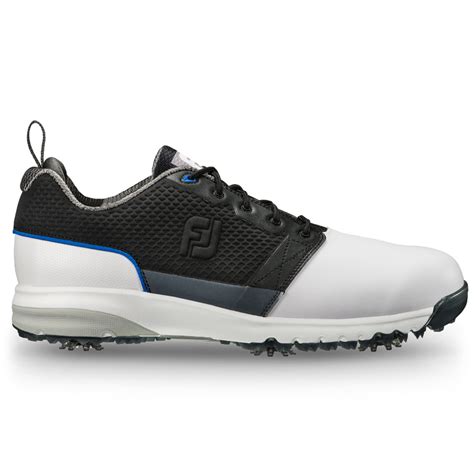 Footjoy Mens Contour Fit Whiteblack 115 X Wide