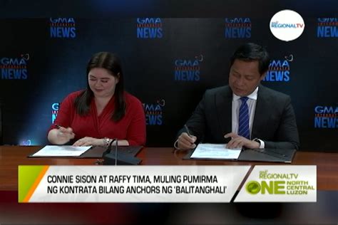 One North Central Luzon Balitanghali Anchors Connie Sison At Raffy