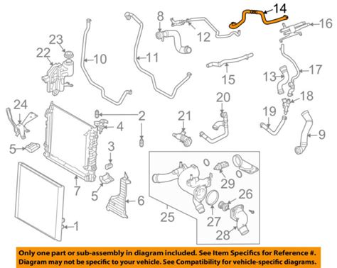 Land Rover Heater Feed Water Hose Range V L Oem For