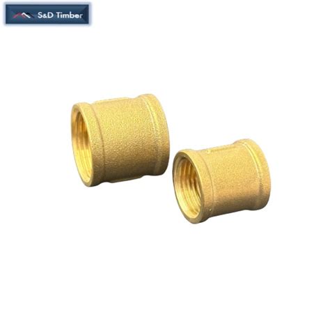 Brass Female Socket Sandd Timber