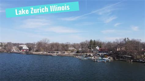 Lake Zurich Illinois Lake Flyover K Relaxation Video Youtube