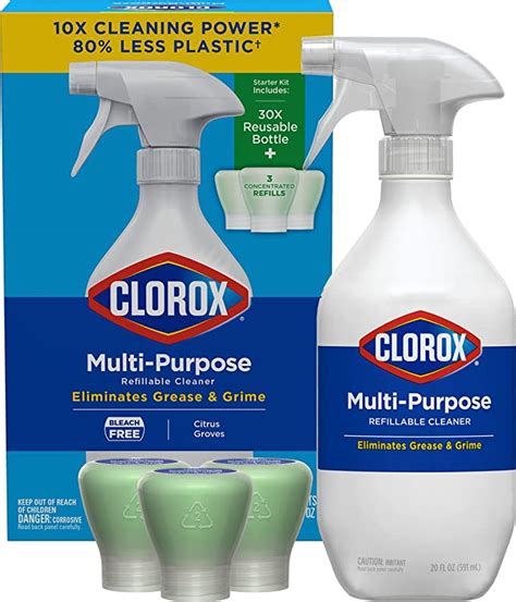 Clorox Multi Purpose Refillable Spray Starter Kit For W Sub