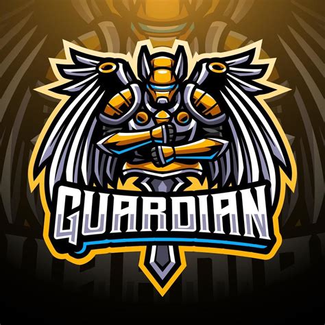 Guardian esports mascot logo design 2596989 Vector Art at Vecteezy