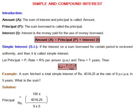 Simple Interest And Compound Interest Archives Ibps Guide