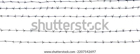 Barbed Wire Prison Isolated On White Stock Photo 2207542697 | Shutterstock