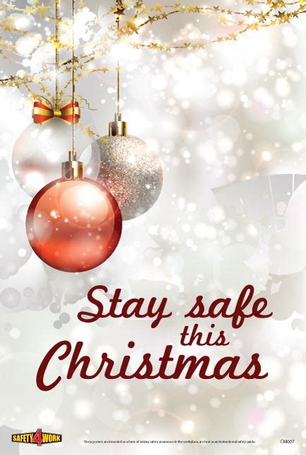 CM007- Christmas Workplace Safety Poster – Safety4Work