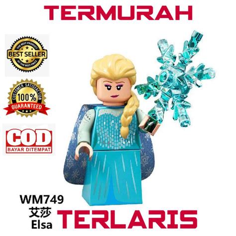 Jual Mainan Action Figure Frozen Elsa WM749 Minifigure Anna Kristof