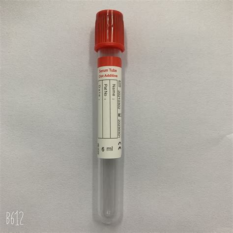 Ce Red Blood Collection Ml Serum Clot Activator Tubes