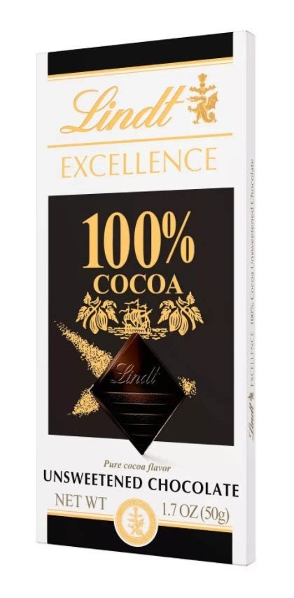 Lindt Excellence 100 Cacao Dark Chocolate OUTLETCHOCOLATES