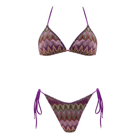 Nocturnal Sky Triangle Broderie Bikini Aulala Paris Wolf Badger
