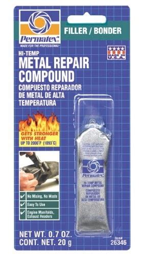 Permatex 26346 Hi Temperature Metal Repair Compound 0 7 Oz High Temperature Epoxy Shop