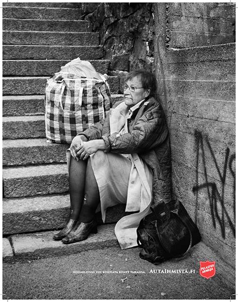 President Tarja Halonen Poses As a Homeless Lady In a Campaign For the ...