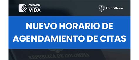 Nuevo Horario De Agendamiento De Citas En El Consulado De Colombia En