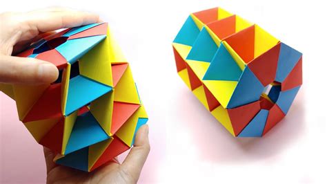 움직이는 트위스트 타워 종이접기 움직이는 타워 색종이접기 Origami Twisted Tower Youtube