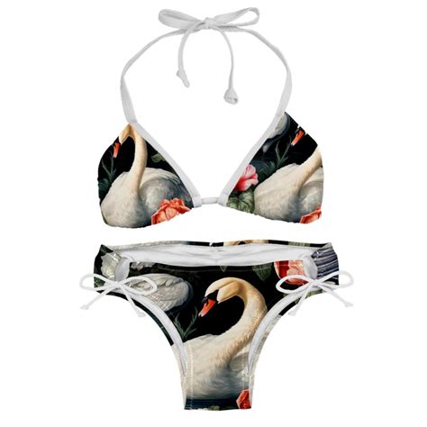 Swan Detachable Sponge Adjustable Strap Bikini Set Two Pack Swimsuit Women Bikini Sets Walmart