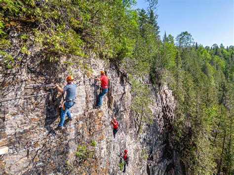 Via Ferrata de la chute à Philomène La Matapédia