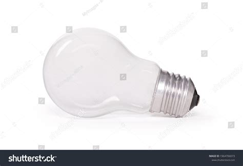 simple lightbulb isolated  white background stock photo
