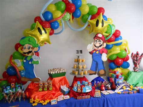 Ideas Para Una Fiesta De Super Mario Bros Fiesta Inspirada En Super Mario Decoracion De