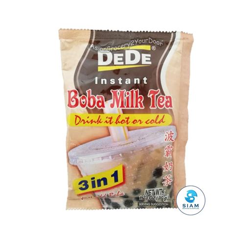 Dede Instant Boba Milk Tea G X Packets Thai Beverage Weee