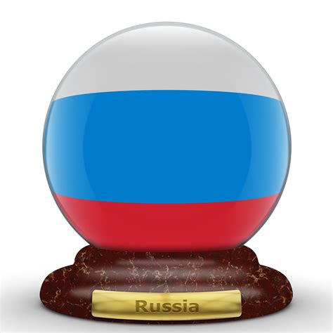 3d Flag Of Russia On Globe Background 18880427 Png