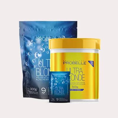 Pó Descolorante Ultra Blonde Nos tamanhos Stand Pouch g Pote de g e Sachê de g
