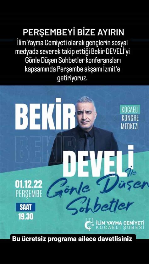 Bekir Develi Zmit E Geliyor En Kocaeli