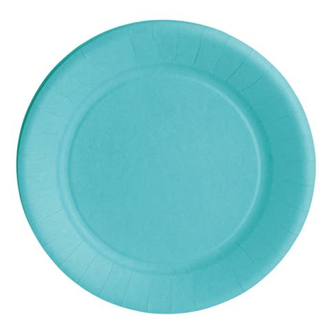 Assiette En Carton Bleu Cara Bes Biod Gradable Cm X