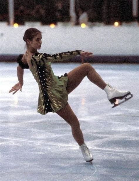 Katarina Witt Performing Her Technical Program During The World Figure