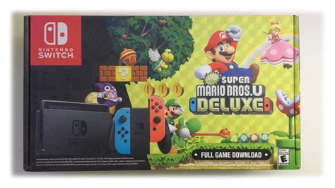 New Super Mario Bros U Deluxe Nintendo Switch Unboxing Youtube