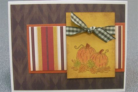 Handmade Fall Pumpkin Card PS I Love You