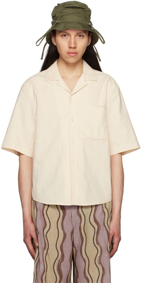 Off White Le Raphia La Chemise Cordao Shirt By Jacquemus On Sale