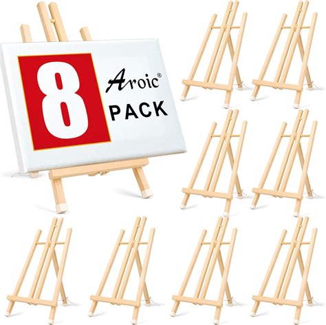 3 Pack 16 Inch Wood Easels, Easel Stand for Painting Canvases, Art, and ...