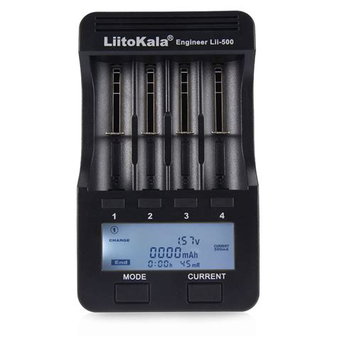 Зарядное устройство LiitoKala Lii-500 + автоадаптер - Hamster Vape Shop