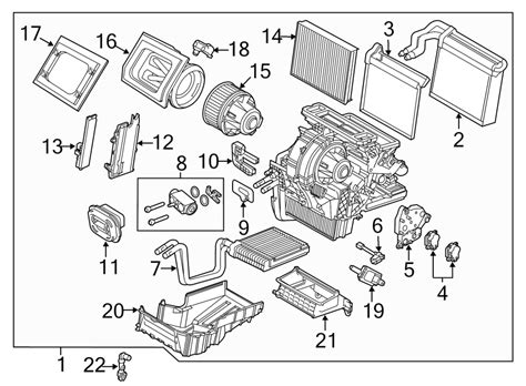 Ford Focus A C Evaporator Core And Case Assembly Focus BV6Z19B555L