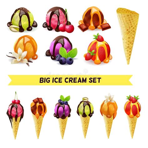 Cartoon Ice Cream Cones Stock Illustrations Cartoon Ice Cream