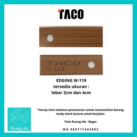 Jual Taco Edging W Slim Echo X Mm Kota Bogor Toko Ruang