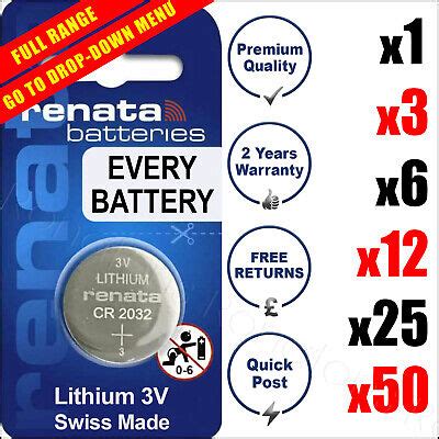 Cr Lithium Coin Cell Battery For Sale Ebay