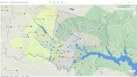 Durham, New Hampshire Map