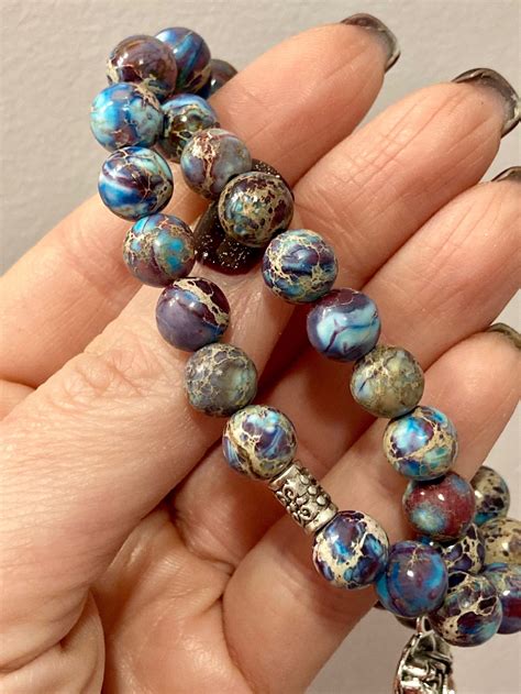 Gemstone Bracelet Galaxy Sea Sediment Imperial Jasper Protection