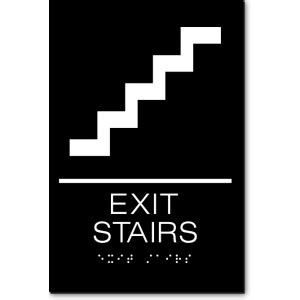 EXIT STAIRS Sign ADA Sign Factory