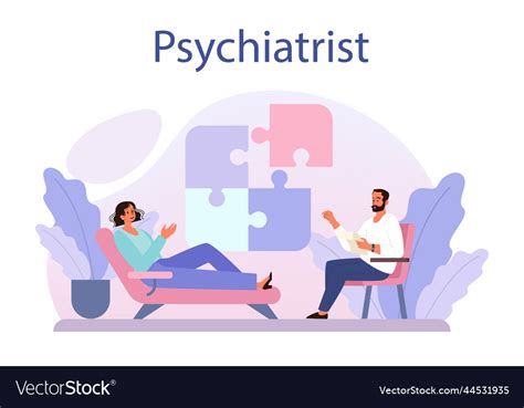 Psychiatrist concept mental health diagnostic Vector Image