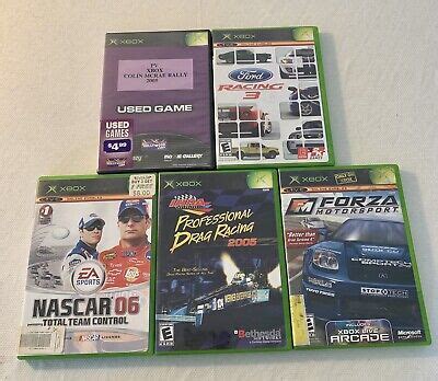 Original Xbox Racing Video Game Lot Of Nascar Ford Racing Forza