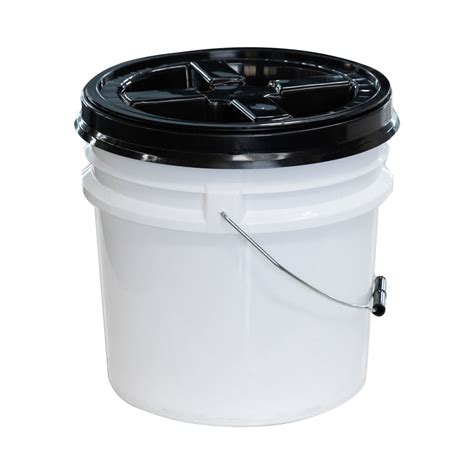 Car Wash Bucket With Gamma Seal Lid Black 15l Prime Finish Car Care