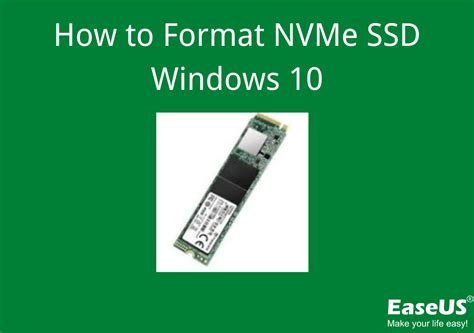 How To Format Nvme Ssd In Windows Todo List Steps Easeus