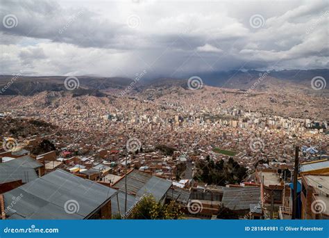 City Skyline of La Paz, Bolivia Editorial Photo - Image of capital ...