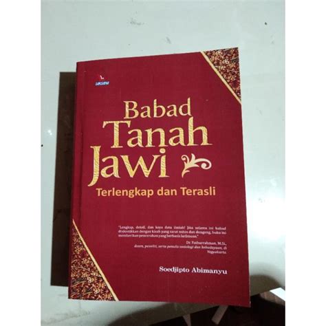 Jual Babad Tanah Jawi Terlengkap Dan Terasli Shopee Indonesia