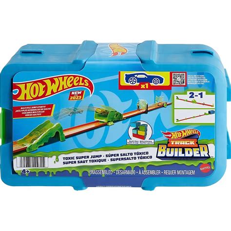 Hot Wheels Track Builder Toxic Jump Pack 1 64 Rennbahn Sets