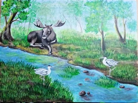 Pin by ксю she s on животные птицы рыбы in 2022 Moose art Animals Art