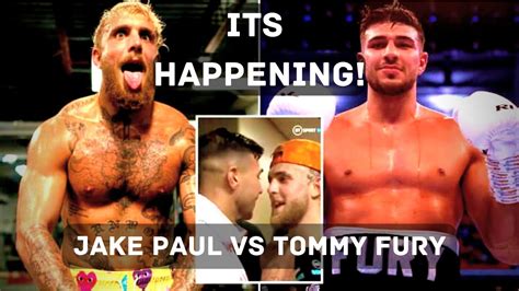 Jake Paul Vs Tommy Fury Is Happening Youtube Boxing Via Instagram