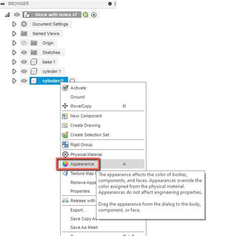 How To Apply A Custom Color From Fusion Appearances